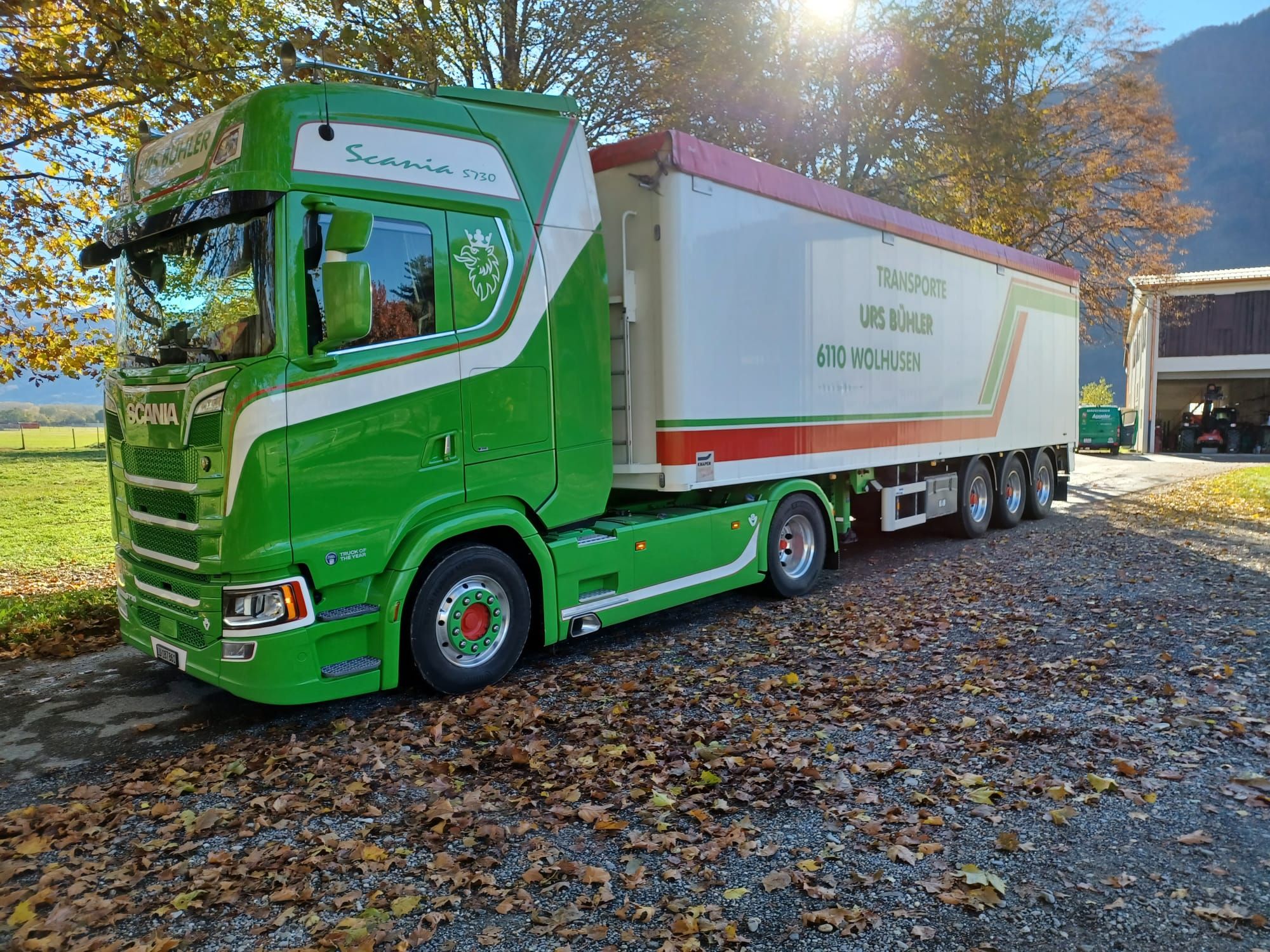 Transporte Urs Bühler Scania Lastwagen