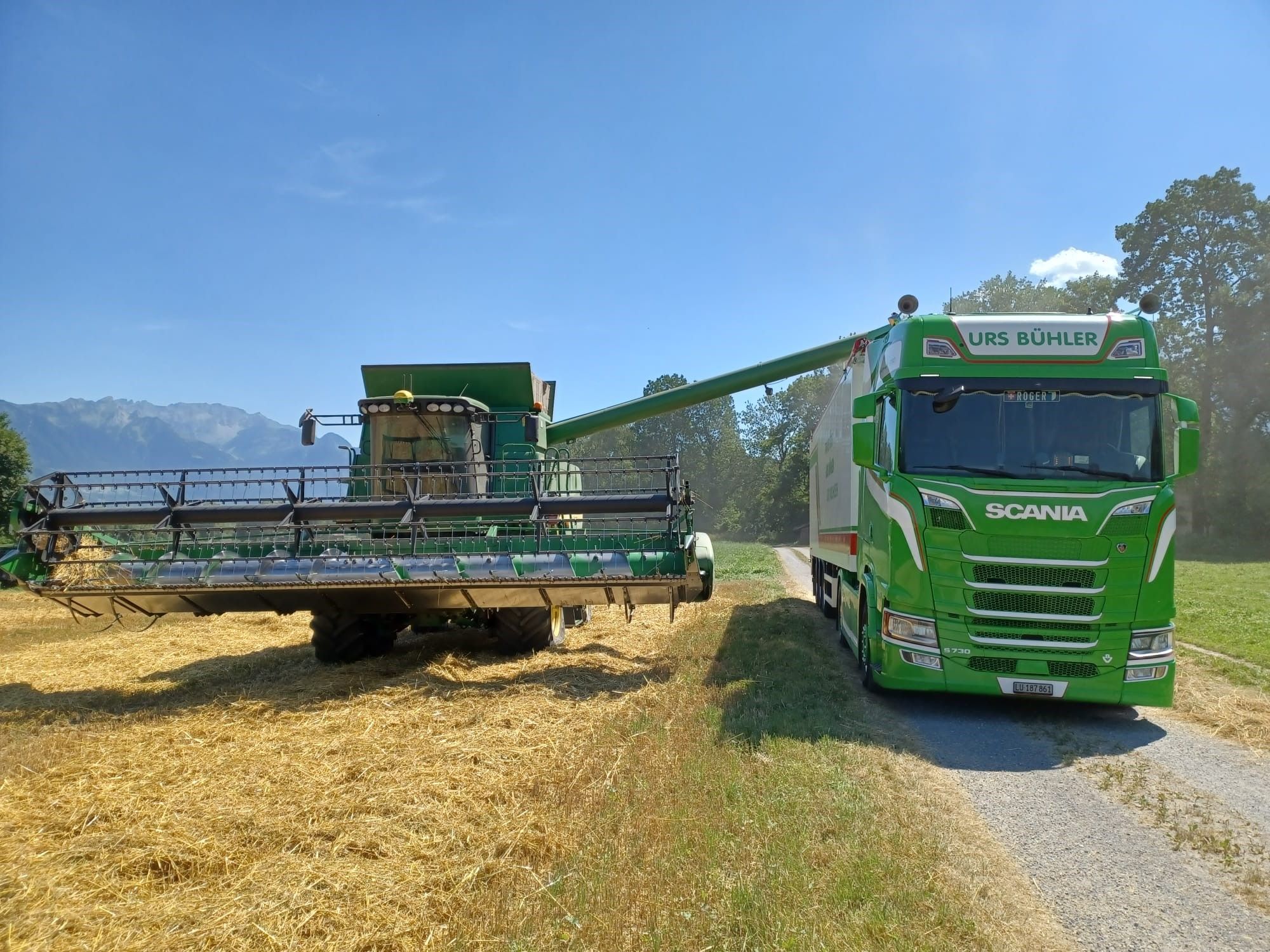 Transporte Urs Bühler Scania Lastwagen